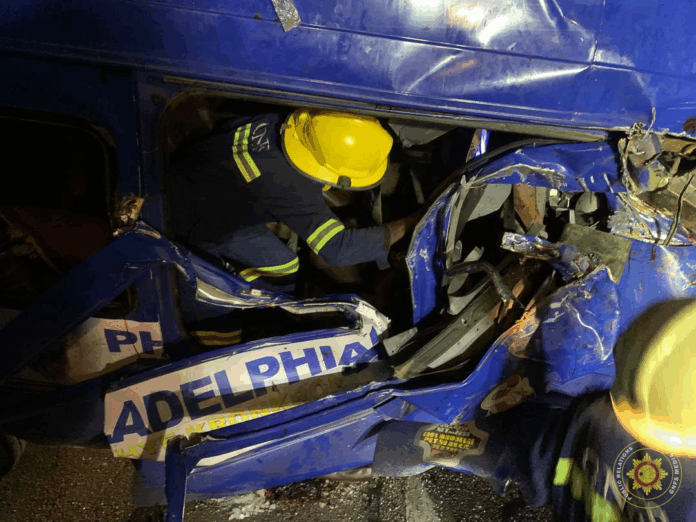 GNFS rescues two trapped victims in Asankare accident