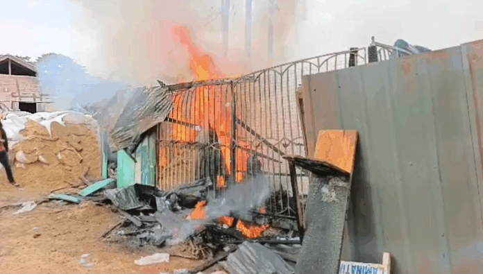 Fire razes multiple shops at Bibiani