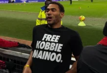 Man Utd midfielder’s half-brother wears ‘Free Kobbie Mainoo’ T-shirt