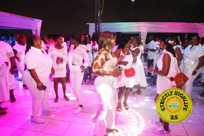 A cross-section of patrons at the maiden edition of Strictly Highlife held at the Silver Star Tower, Accra.