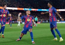 Raphinha stars as Barcelona extend lead to seven points