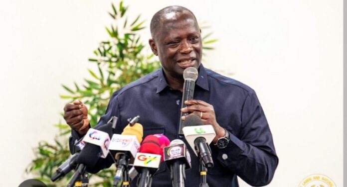 The Minister for Lands and Natural Resources, Emmanuel Armah-Kofi Buah,